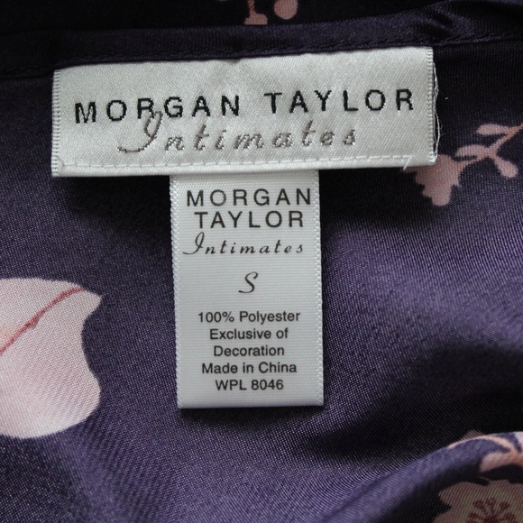 Purple & Pink Floral Print Lace Detail Chemise - Picture 7 of 7